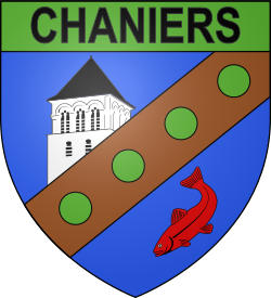Blason ville fr Chaniers (Charente-Maritime)